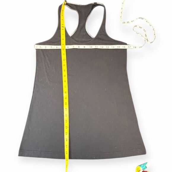 LULULEMON Women’s Dark Shadow Gray Cool Racerback Tank Size 6 - Picture 4 of 5